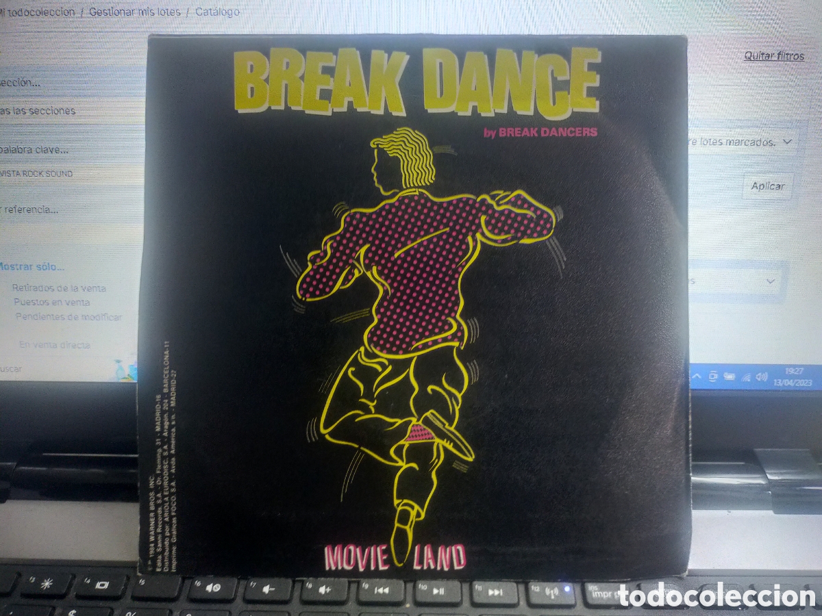 Discos de vinilo: Break dance single thats all folks Espa&ntilde;a 1984 - Foto 2