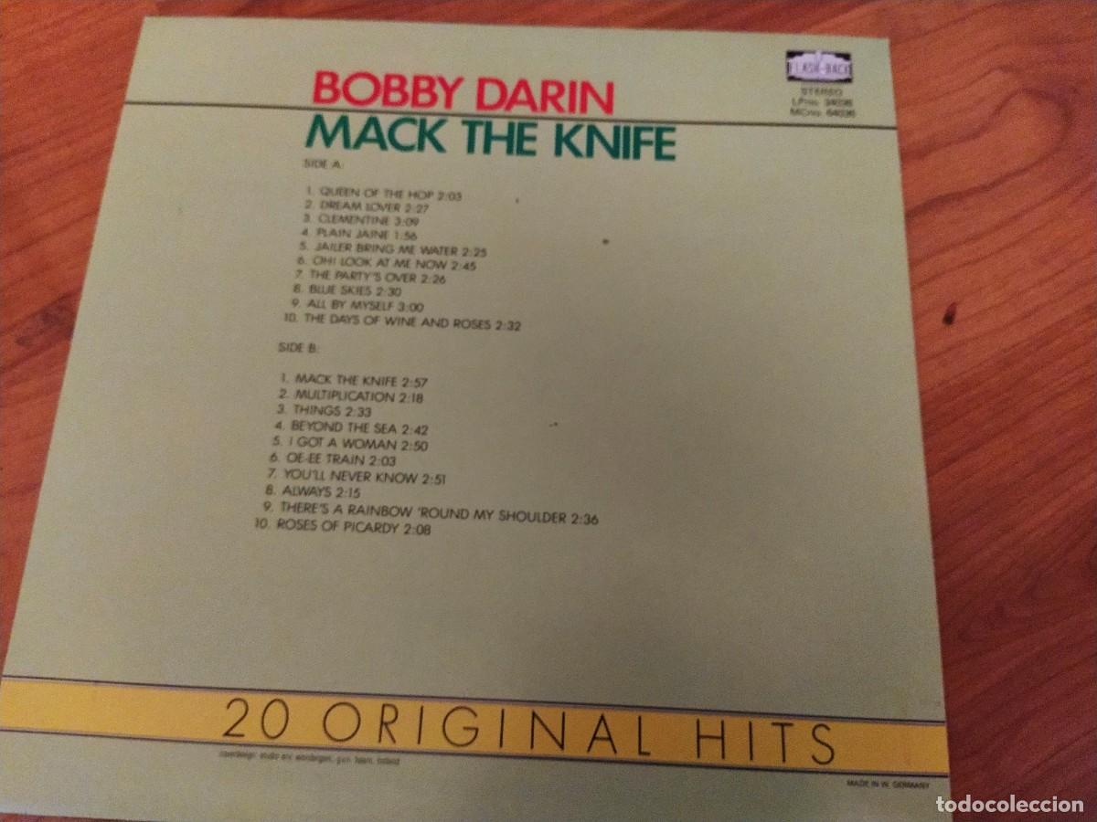 Discos de vinilo: Bobby darin lp 20 original hits hol - Foto 2