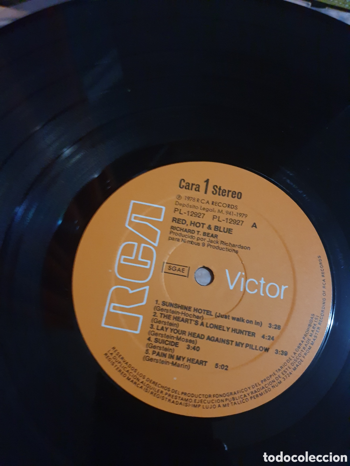 Discos de vinilo: Richard T. Bear&nbsp;&lrm;&ndash;&nbsp;Red, Hot & Blue - Foto 3