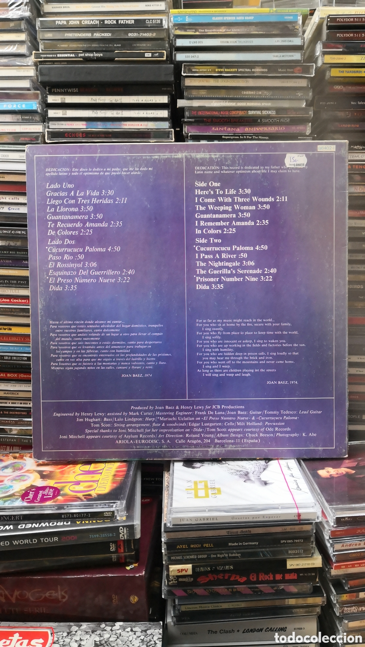 Discos de vinilo: Joan Baez Gracias a la vida - Foto 2