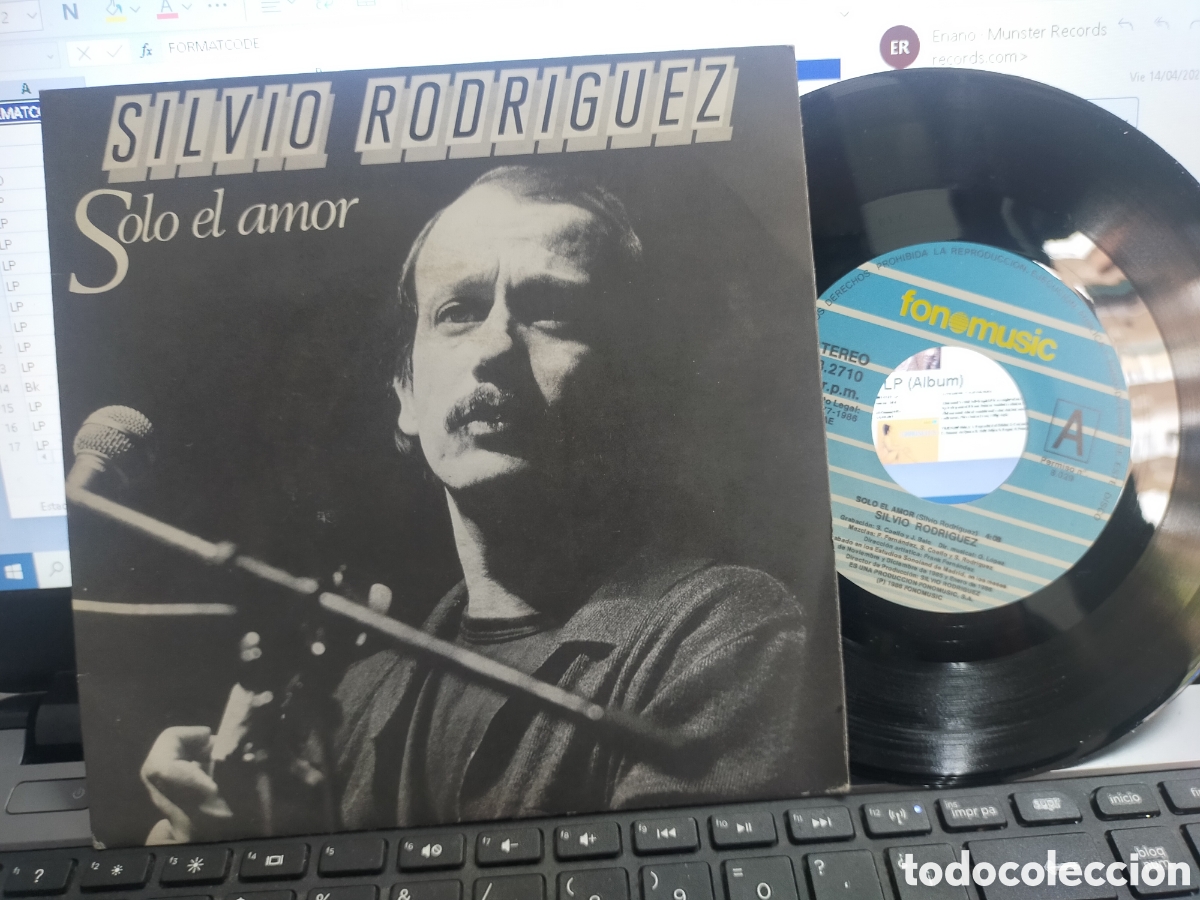 Discos de vinilo: Silvio Rodr&iacute;guez single solo el amor 1986 - Foto 1