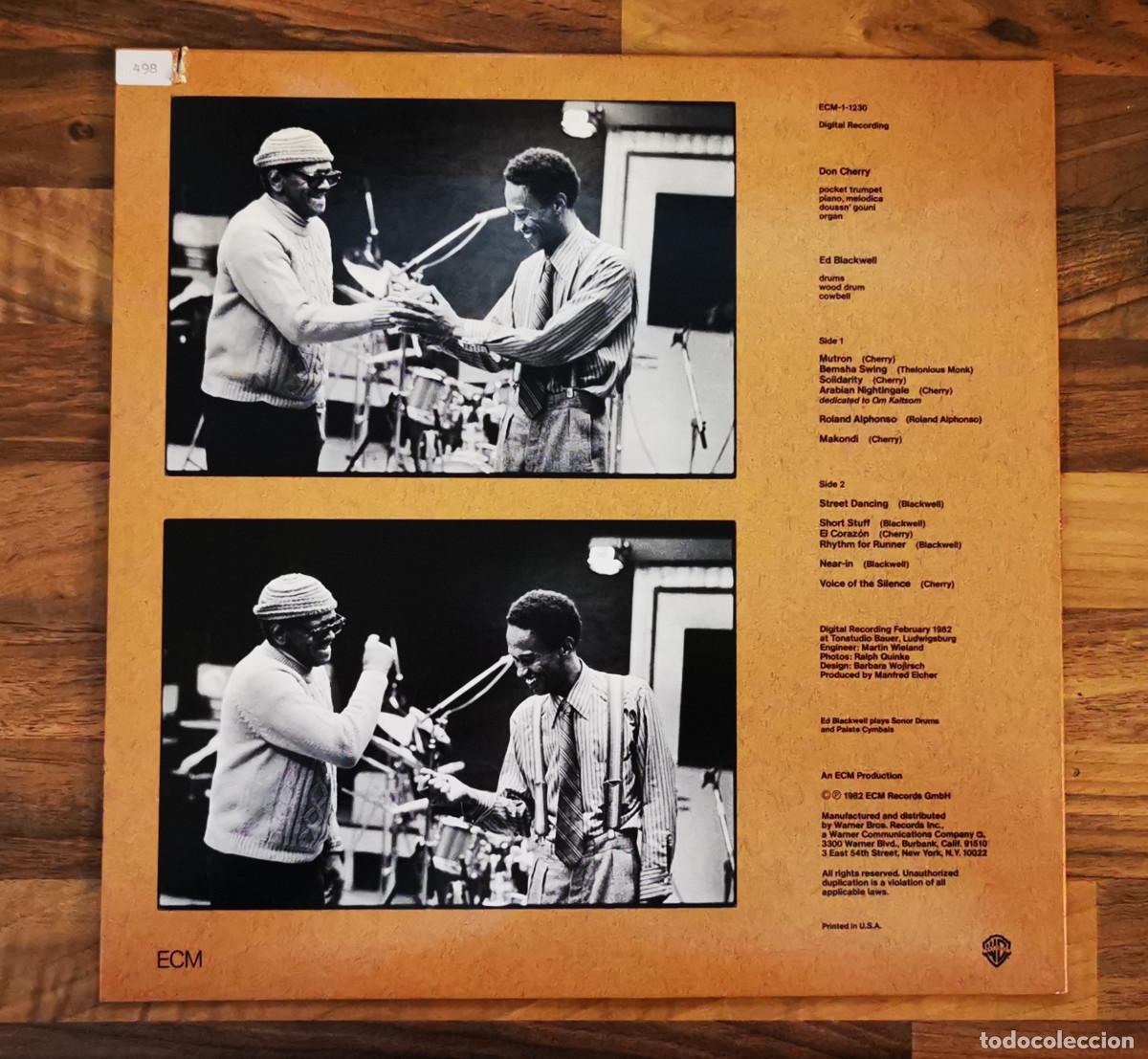 Discos de vinilo: LP DON CHERRY ED BLACKWELL. EL CORAZ&Oacute;N. 1982. - Foto 2
