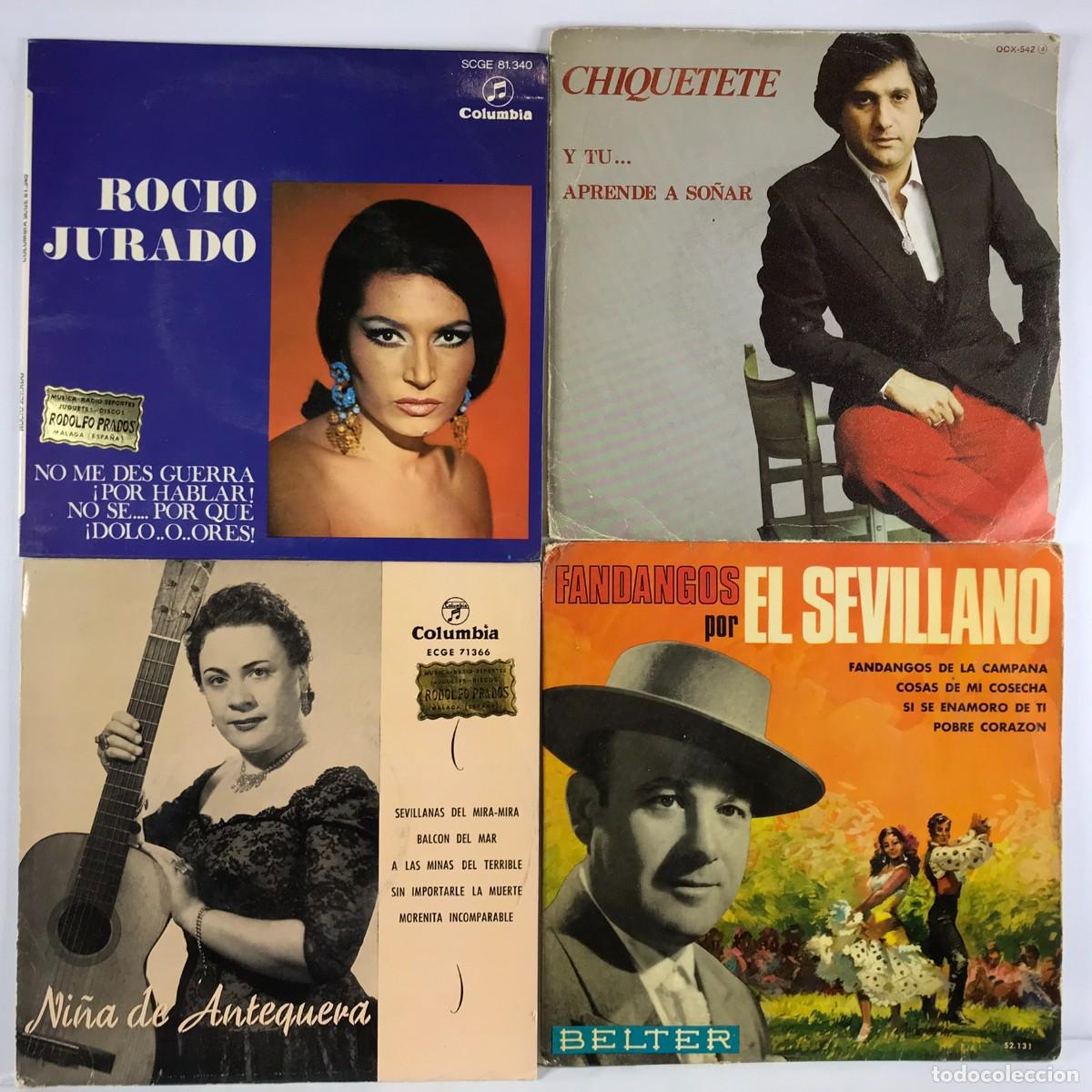Discos de vinilo: Liquidaci&oacute;n / Restos de Almac&eacute;n ● Lote 26 ● 4 x Single 45 rpm Set