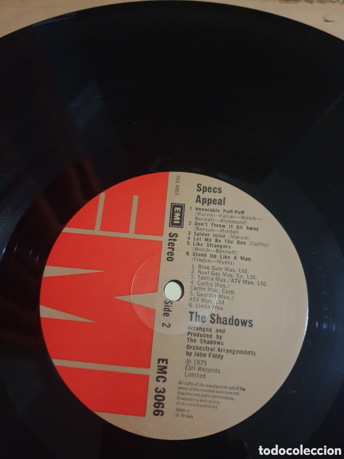 Discos de vinilo: THE SHADOWS - Specs appeal - Foto 3