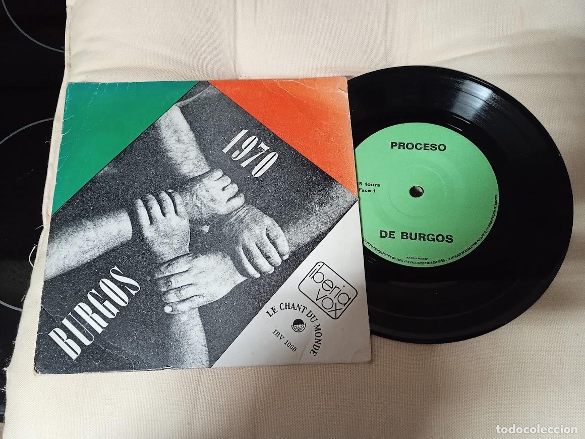 Vinyl records: PROCESO DE BURGOS DICIEMBRE 1970 / SINGLE 45 RPM / LE CHAT DU MONDE