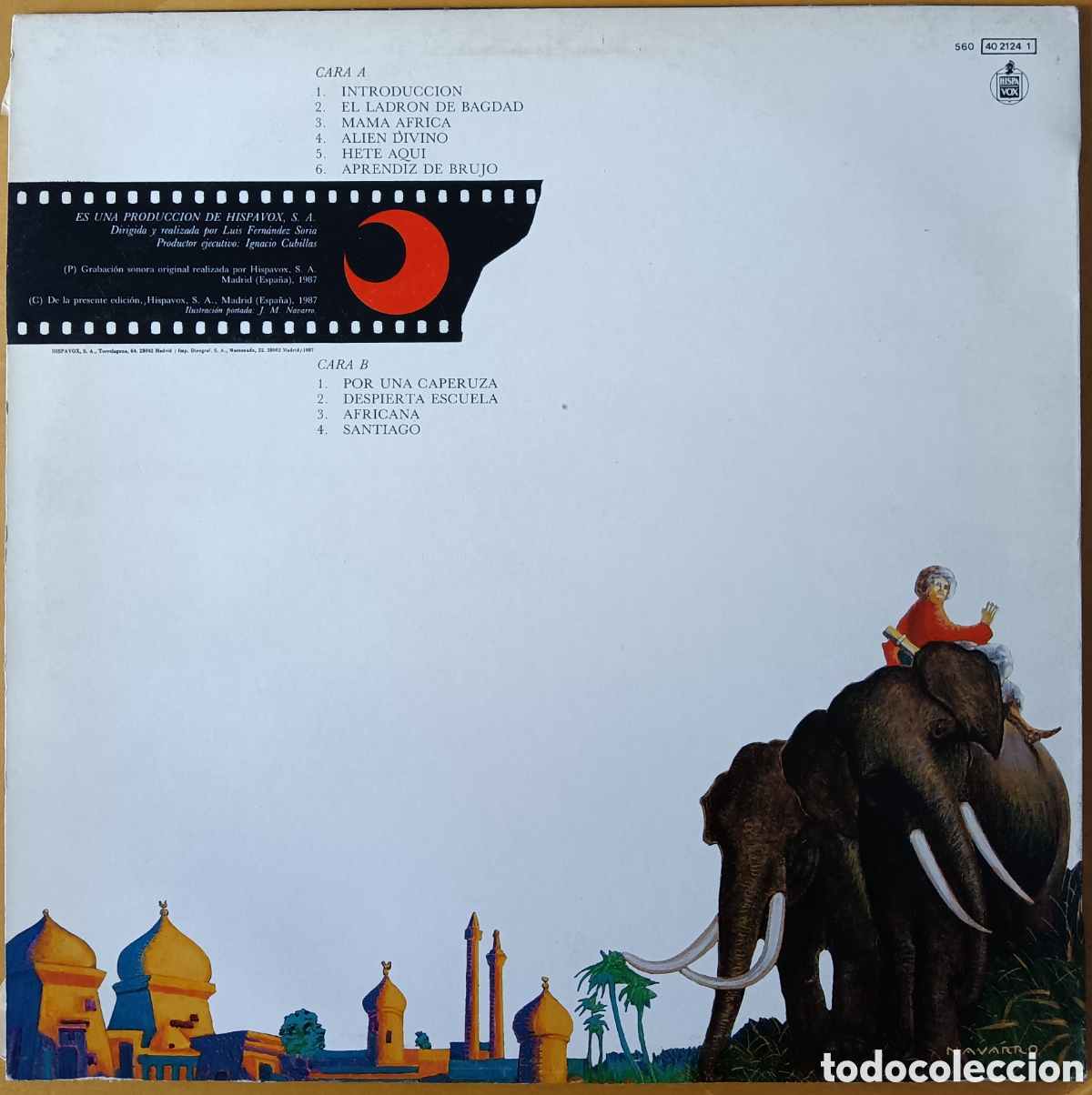 Discos de vinilo: Germ&aacute;n Coppini - El ladr&oacute;n de Bagdad, 1987 - Foto 2