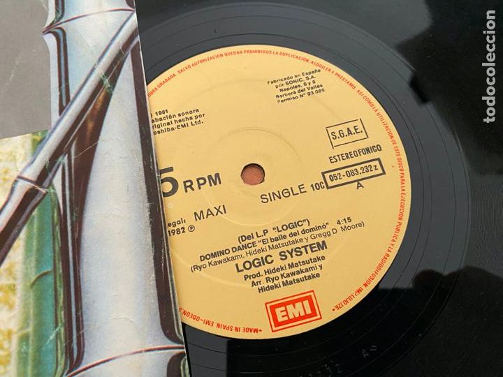 Discos de vinilo: LOGIC SYSTEM (EL BAILE DEL DOMINO) MAXI ESPA&Ntilde;A 1982 (B-35) - Foto 2