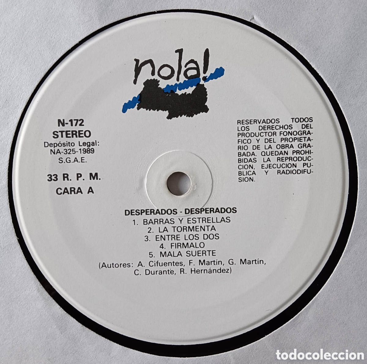 Discos de vinilo: Desperados, 1989 - El Golpe - Foto 5