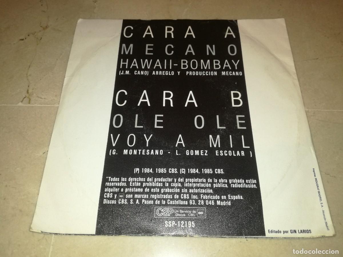 Discos de vinilo: GIN LARIOS-MECANO Y OLE OLE-PROMO - Foto 2