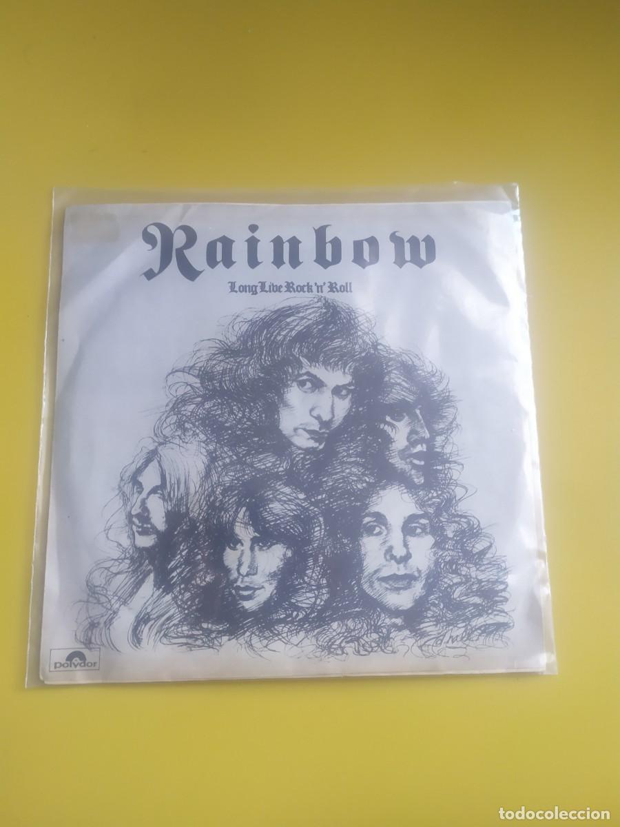 Discos de vinilo: Rainbow - Long live RocknRoll / Sensitive to light 1978 - Foto 1