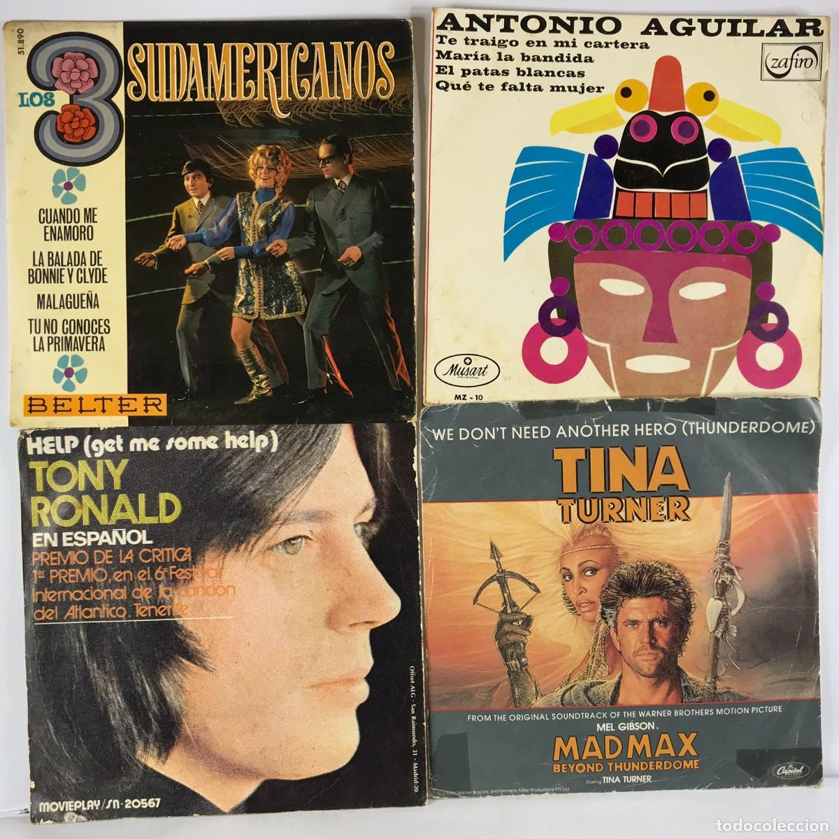 Discos de vinilo: Liquidaci&oacute;n / Restos de Almac&eacute;n ● Lote 30 ● 4 x Single 45 rpm Set
