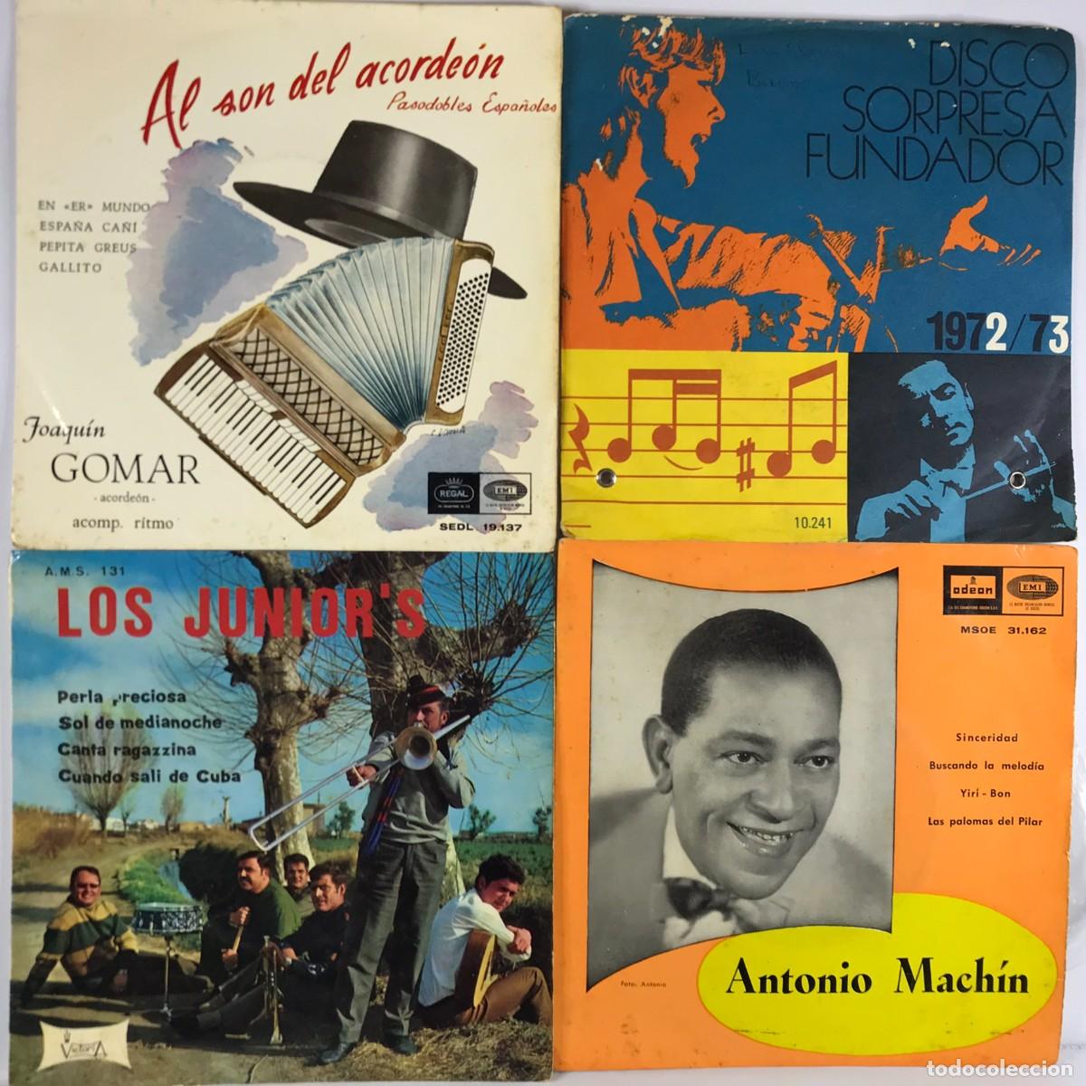Discos de vinilo: Liquidaci&oacute;n / Restos de Almac&eacute;n ● Lote 38 ● 4 x Single 45 rpm Set