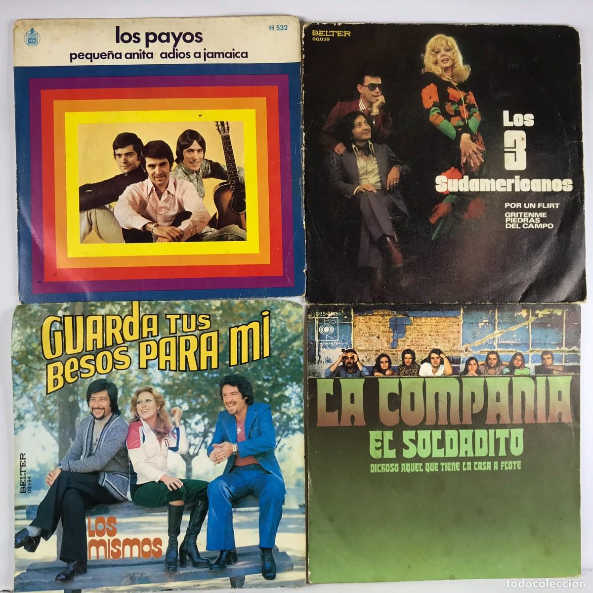 Discos de vinilo: Liquidaci&oacute;n / Restos de Almac&eacute;n ● Lote 39 ● 4 x Single 45 rpm Set