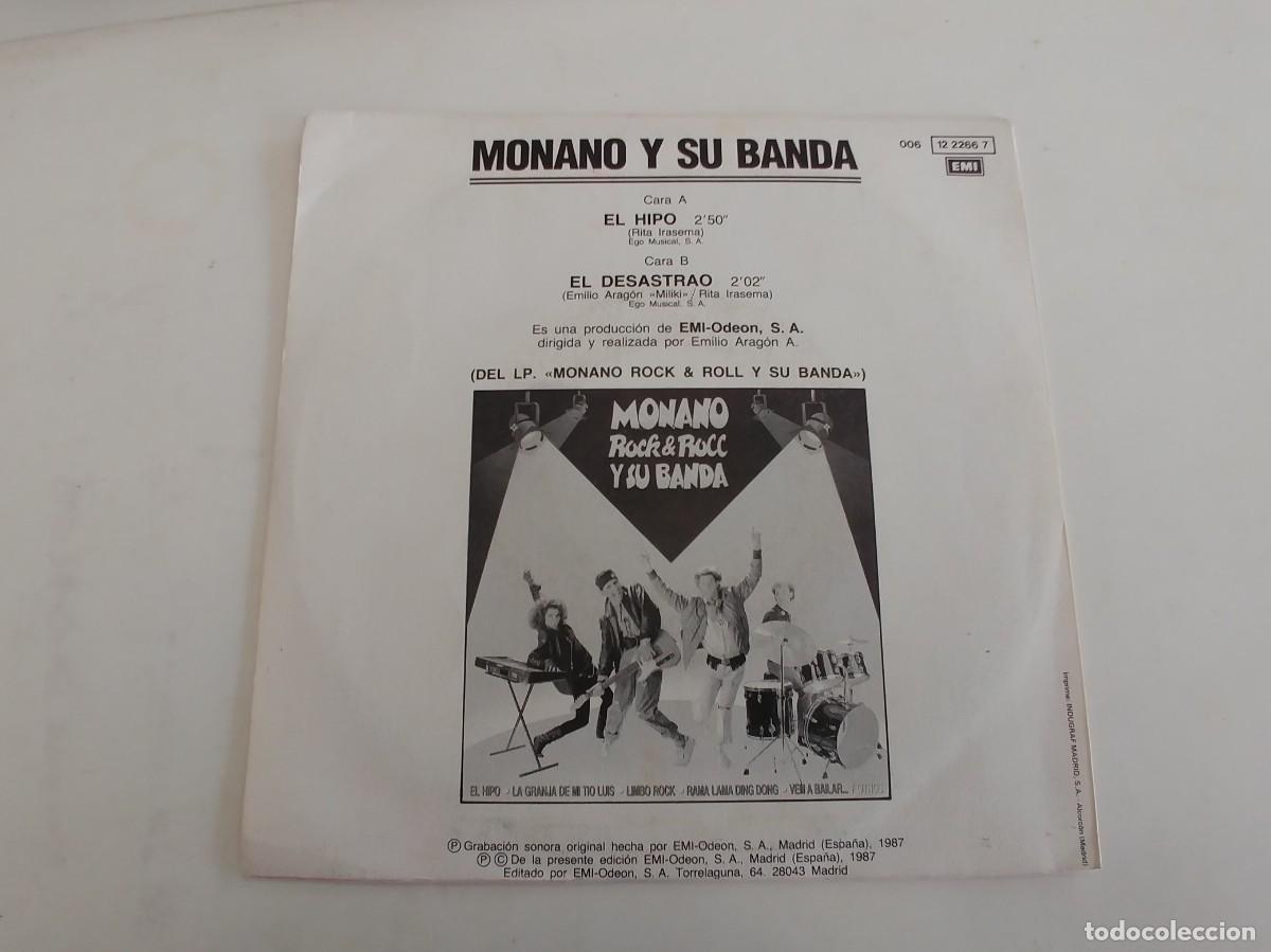 Discos de vinilo: MONANO Y SU BANDA-SINGLE EL HIPO - Foto 2
