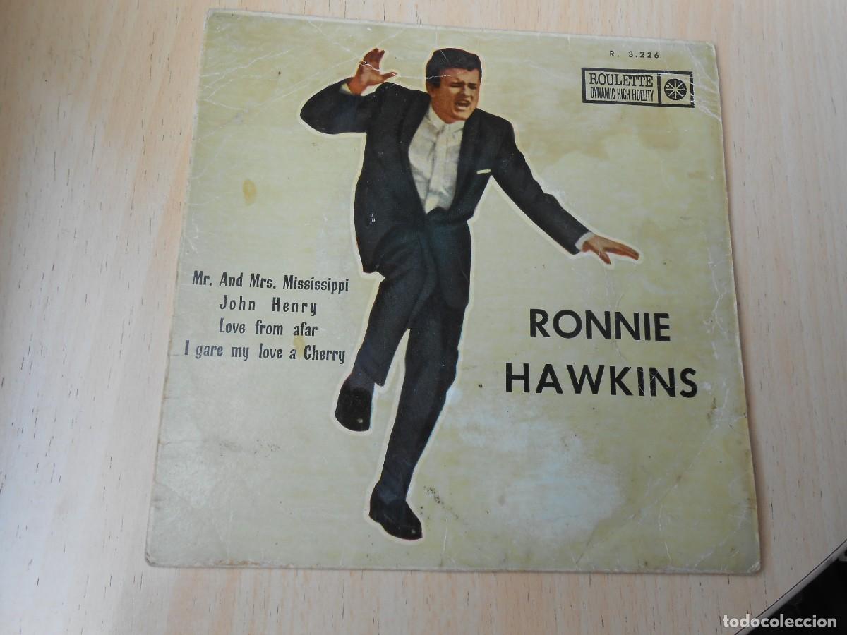 Discos de vinilo: RONNIE HAWKINS, EP, MR. AND MRS. MISSISSIPPI + 3, AÑO 1961, ROULETTE R 3226