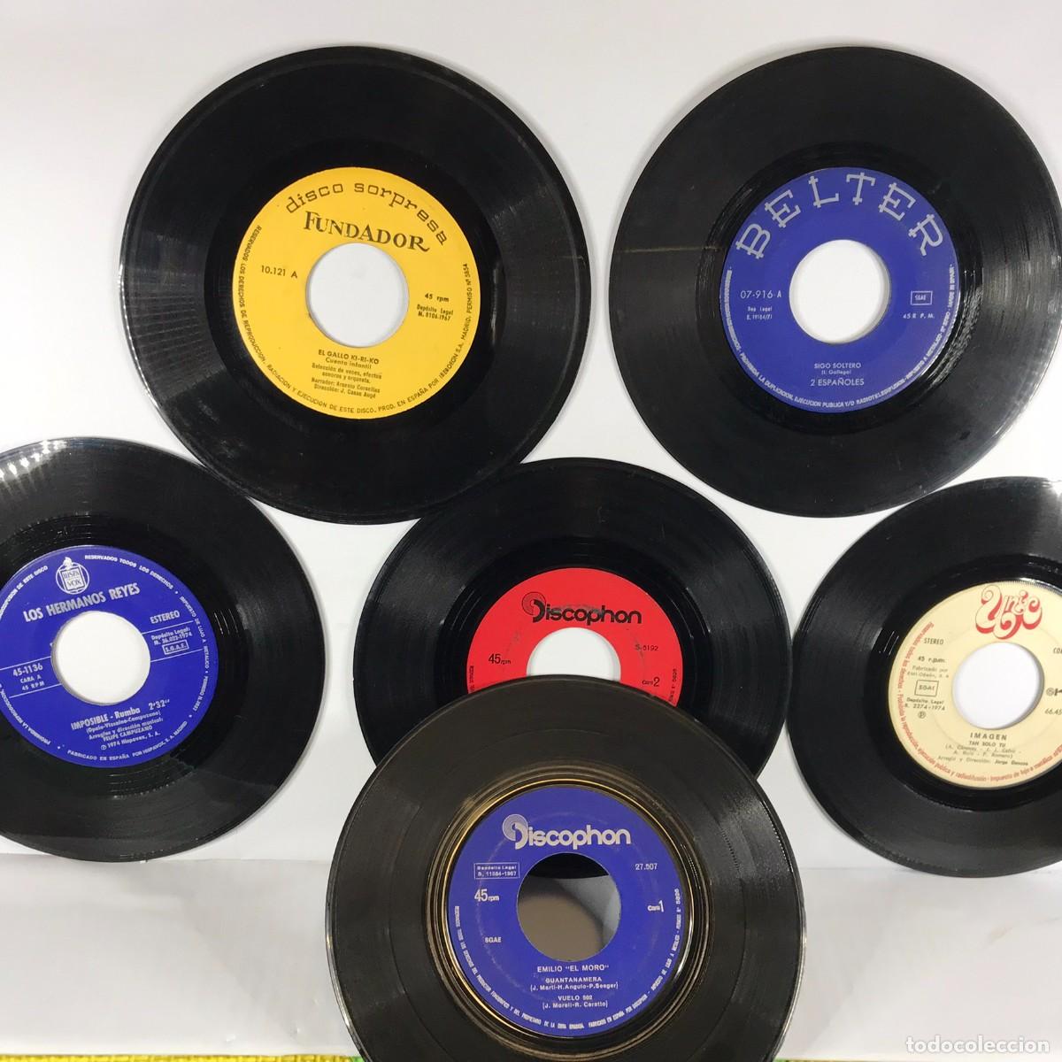 Discos de vinil: Liquidaci&oacute;n / Restos de Almac&eacute;n ● Lote 46 ● 6 x Single 45 rpm Set