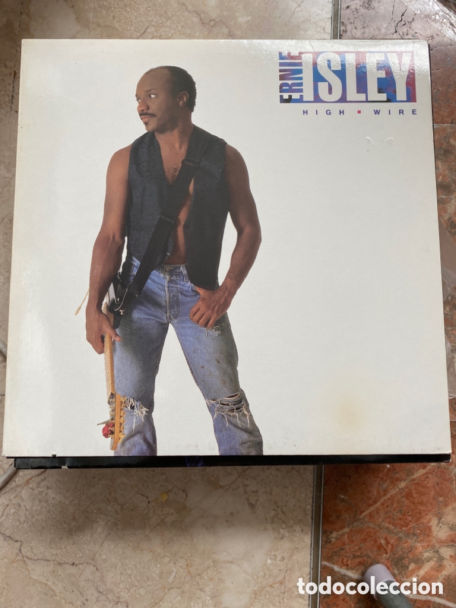 Discos de vinilo: ERNIE ISLEY - HIGH WIRE LP GERMANY 1990 - Foto 1