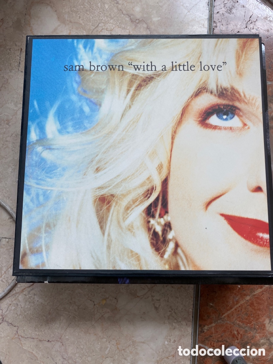 Discos de vinilo: SAM BROWN - WITH A LITTLE LOVE MAXI SINGLE 1990 - Foto 1