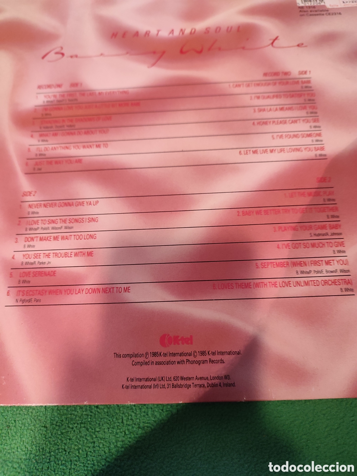 Discos de vinilo: Barry White - Heart and Soul - Foto 2