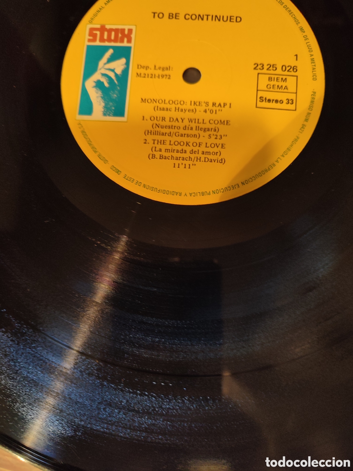 Discos de vinilo: Isaac Hayes - To be continued - Foto 3