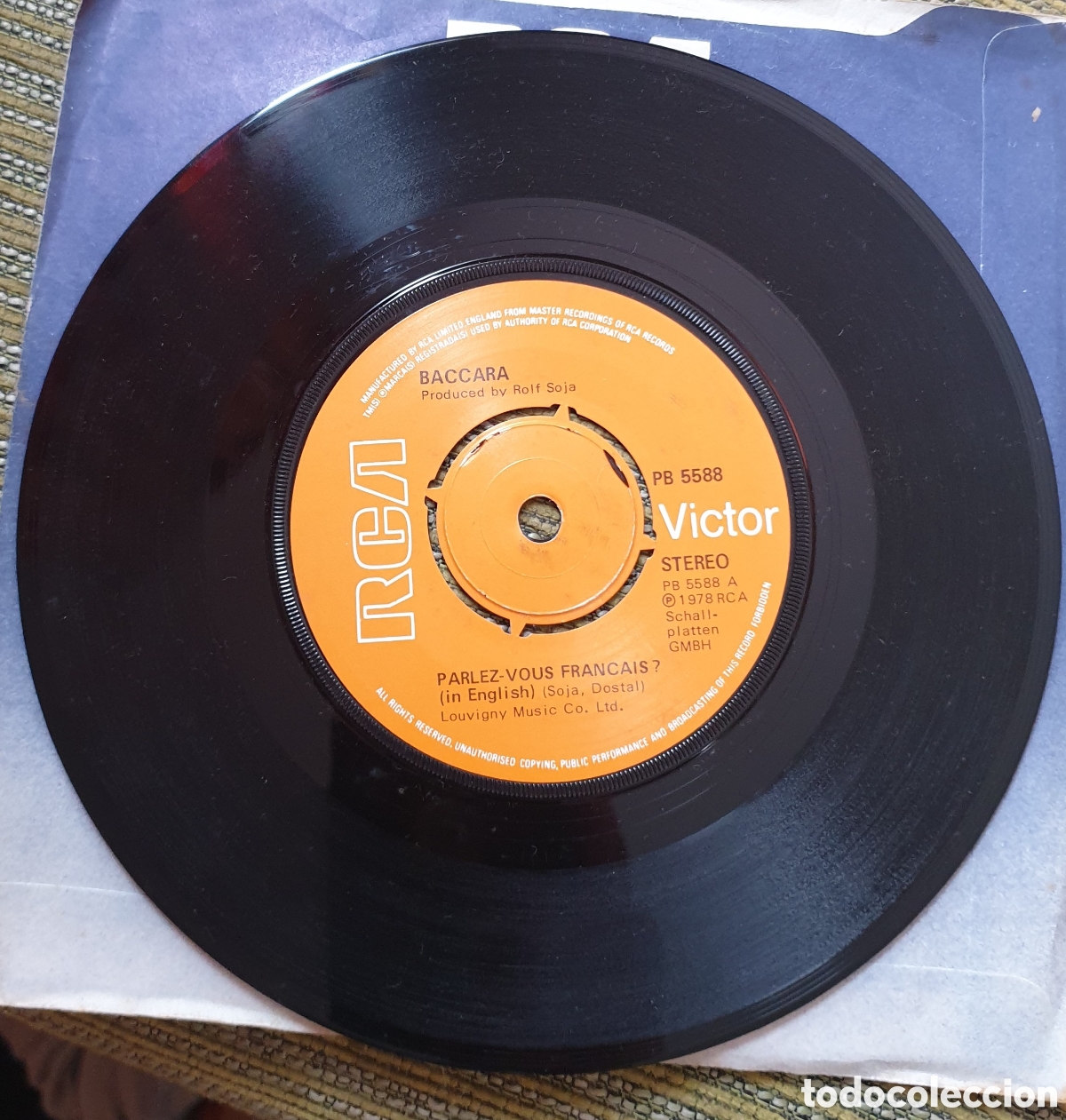Discos de vinilo: Baccara&nbsp;&ndash;Parlez-vous Fran&ccedil;ais - Foto 1