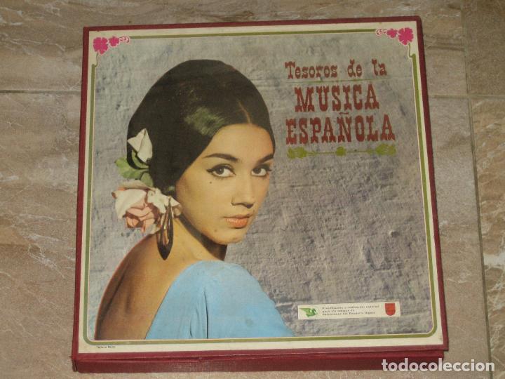Discos de vinilo: TESOROS DE LA MUSICA ESPA&Ntilde;OLA - CAJA CON 12 LPS - BUEN ESTADO
