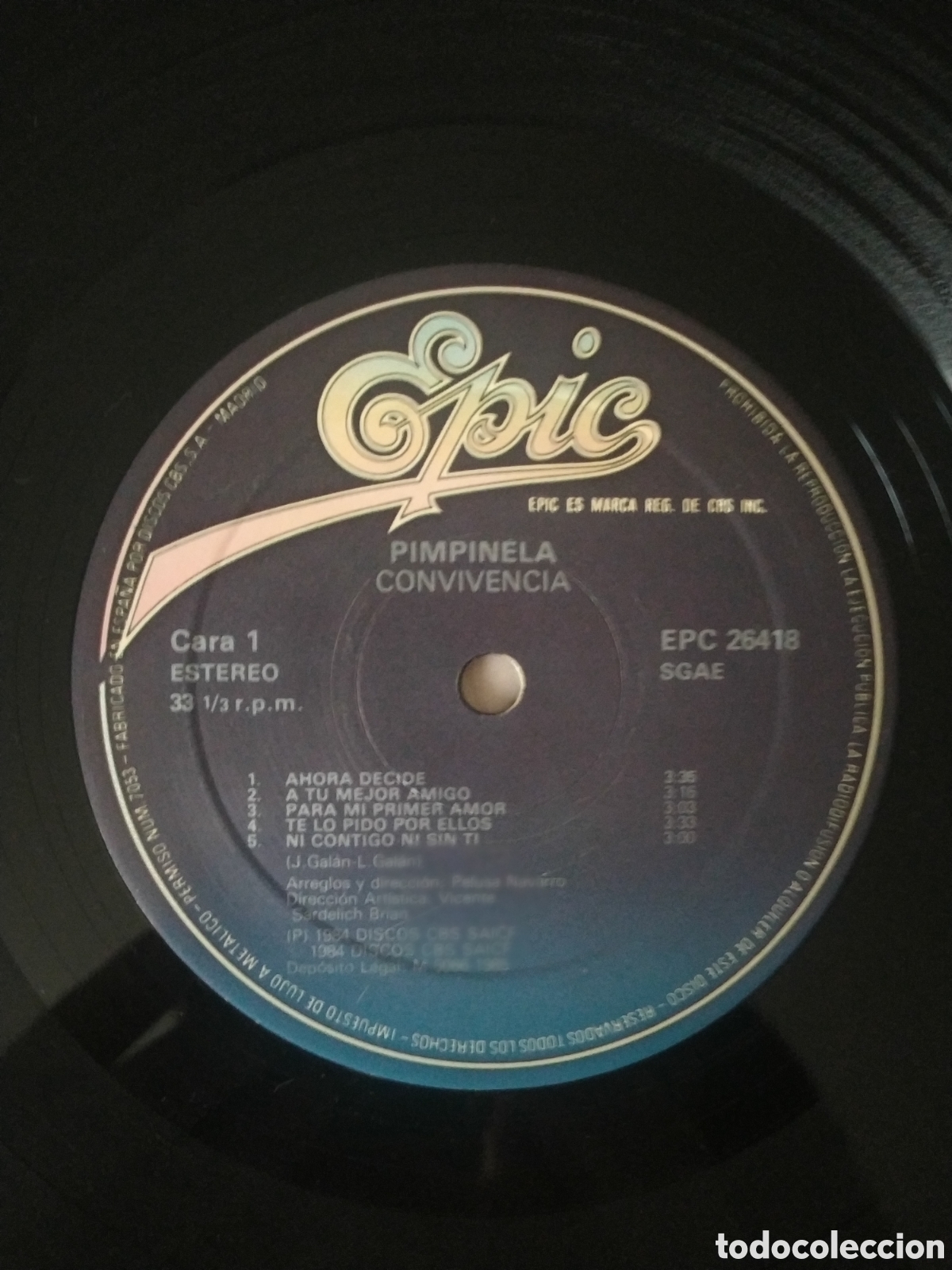 Discos de vinilo: Lp Pimpinela. Convivencia - Foto 3