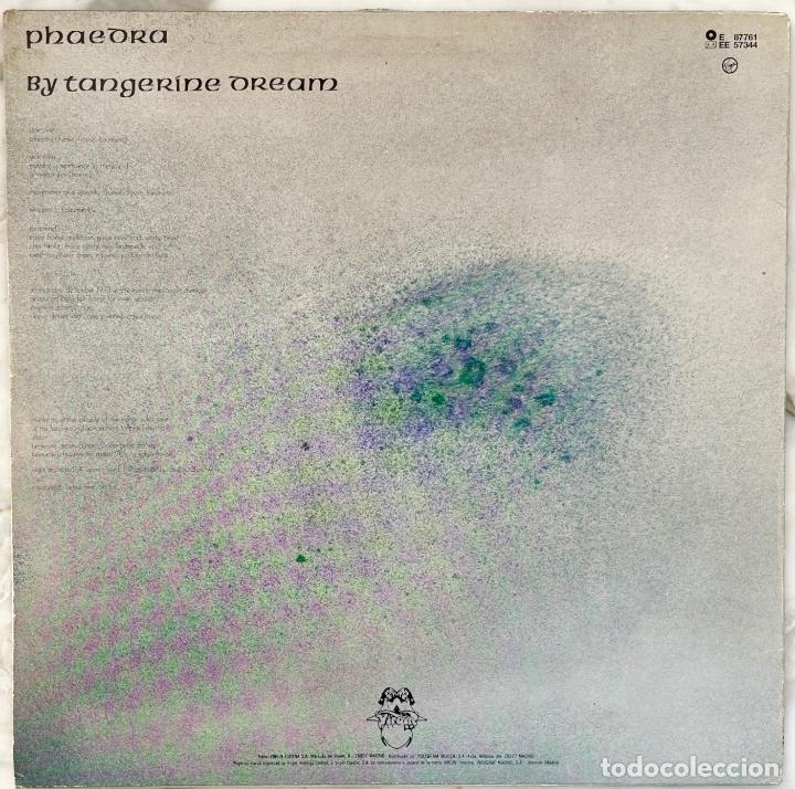 Discos de vinilo: TANGERINE DREAM, PHAEDRA. LP ESPA&Ntilde;A 1987 - Foto 2