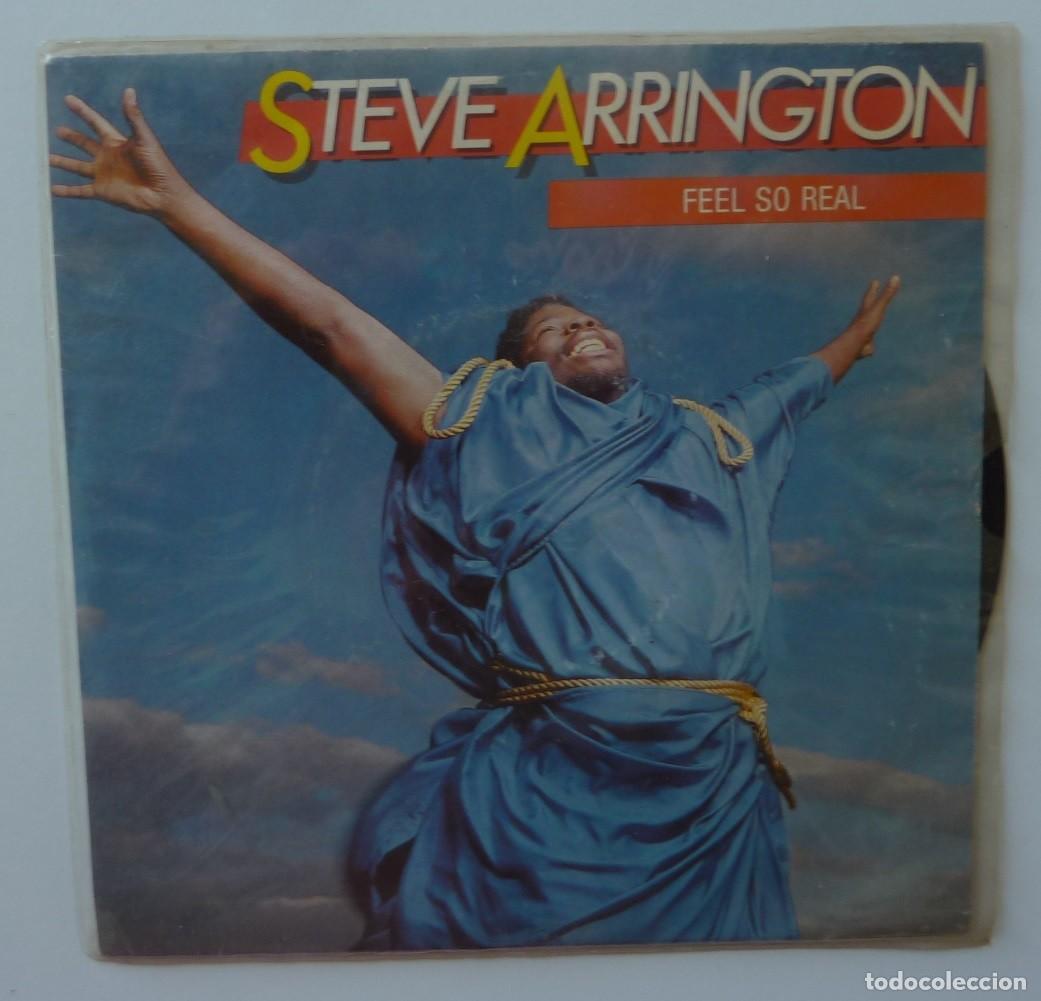 Discos de vinilo: STEVE ARRINGTON // FEEL SO REAL // 1985 // SINGLE - Foto 1