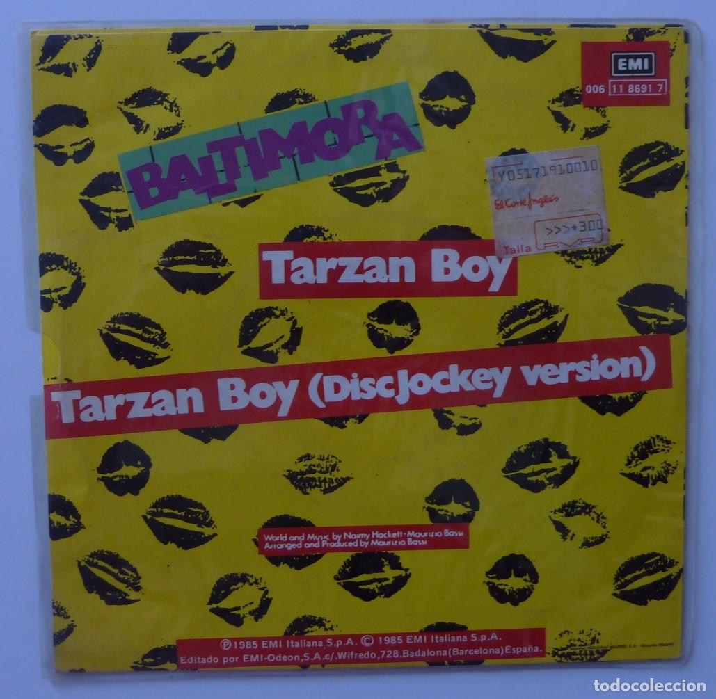 Discos de vinilo: BALTIMORA // TARZAN BOY // 1985 // SINGLE - Foto 2