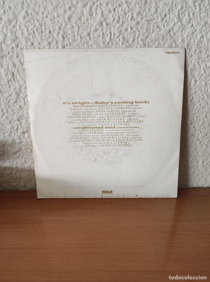 Discos de vinilo: Eurythmics &ndash; Its Alright (Babys Coming Back) - Foto 2