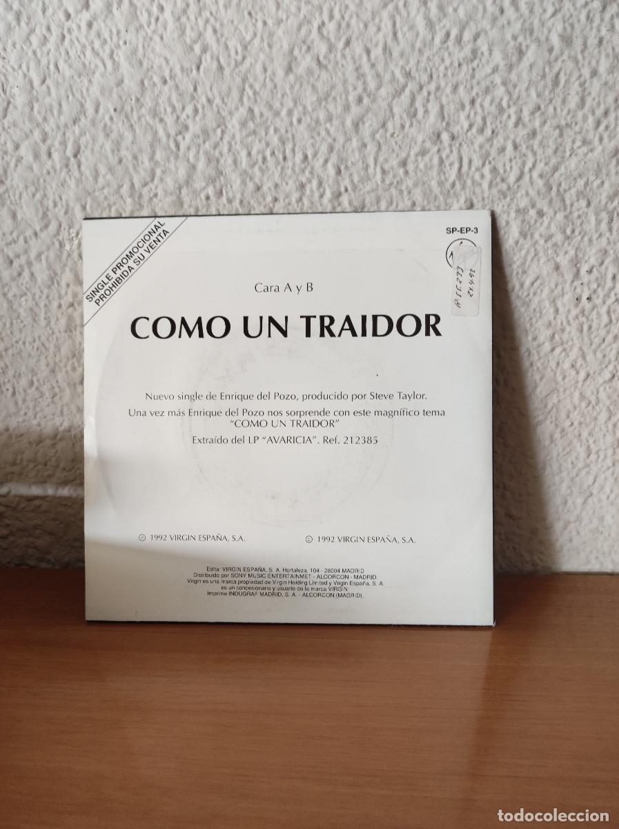 Discos de vinilo: Enrique Del Pozo &ndash; Como Un Traidor - Foto 2