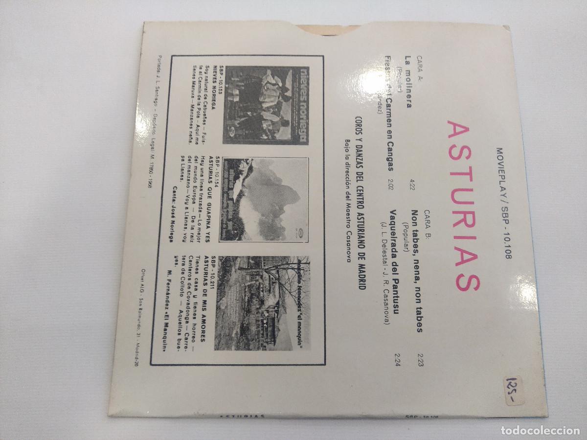 Discos de vinilo: ASTURIAS/LA MOLINERA/SINGLE ASTURIAS. - Foto 3