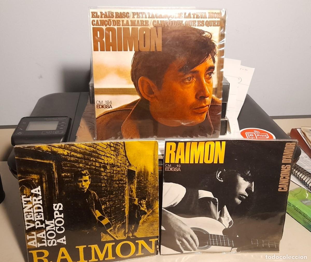 Discos de vinilo: 3 EP&acute;S DE RAIMON : EL PAIS BASC + AL VENT + EN TU ESTIMO EL MON - Foto 1
