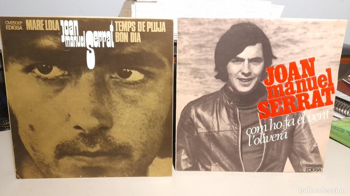 Discos de vinilo: 2 SINGLES DE JOAN MANUEL SERRAT : COM HO FA EL VENT + MARE LOLA - Foto 1