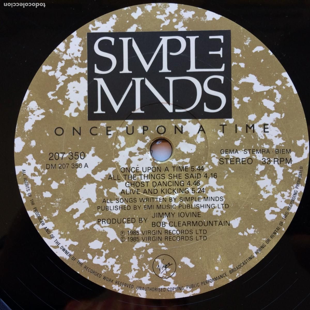 Discos de vinilo: Simple Minds &lrm;&ndash; Once Upon A Time , Germany 1985 Virgin* - Foto 3