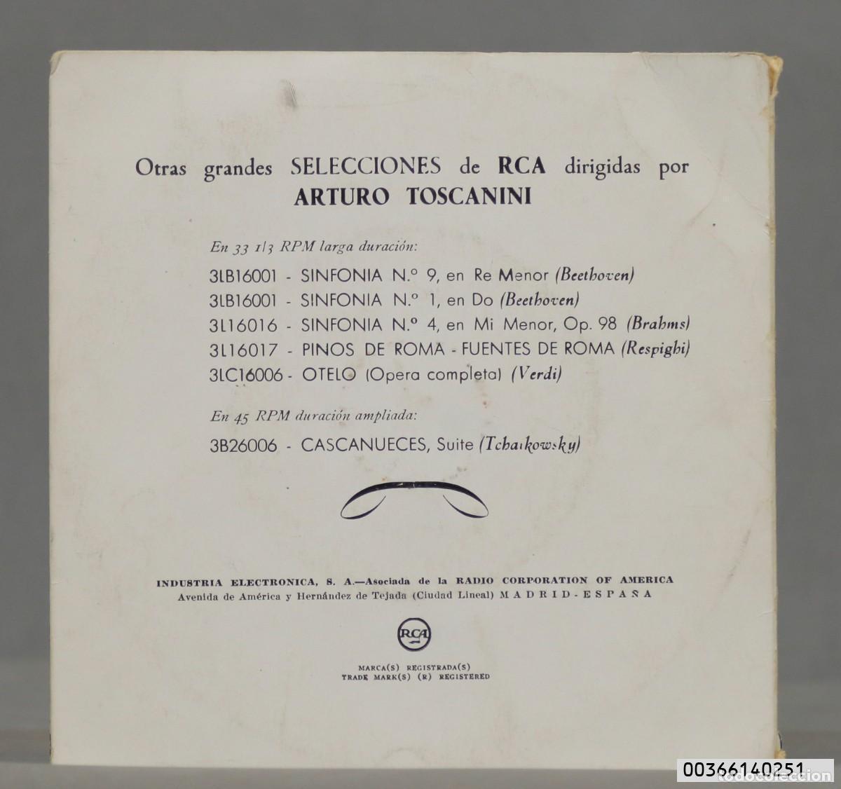 Discos de vinilo: EP. TCHAIKOVSKY. CASCANUECES. TOSCANINI - Foto 2
