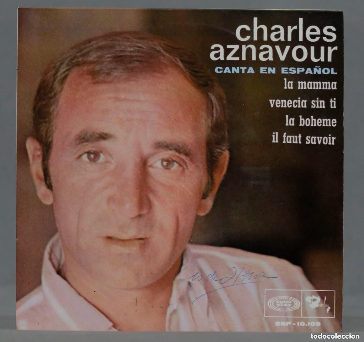 Discos de vinilo: EP. Charles Aznavour &ndash; Canta En Espa&ntilde;ol - Foto 1