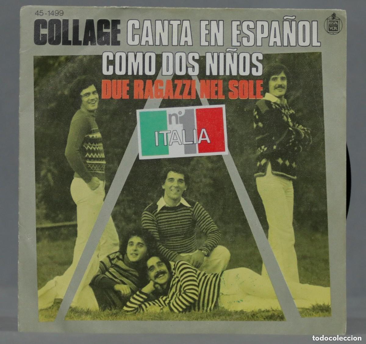 Discos de vinilo: SINGLE. Collage &ndash; Collage Canta En Espa&ntilde;ol Como Dos Ni&ntilde;os - Foto 1