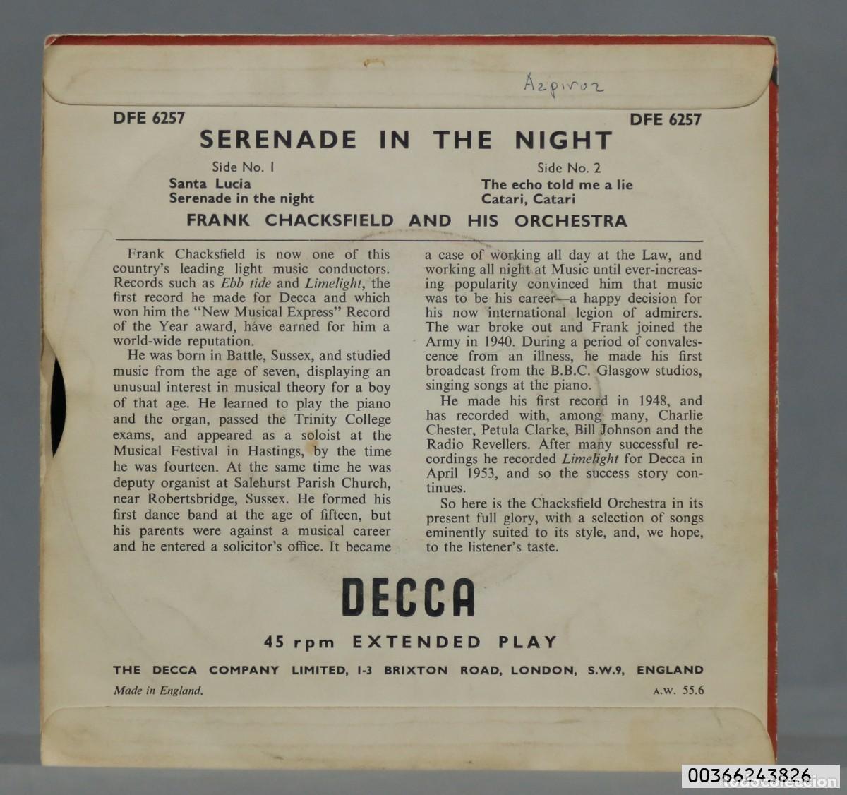 Discos de vinilo: EP. SERENADE IN NIGHT - Foto 2