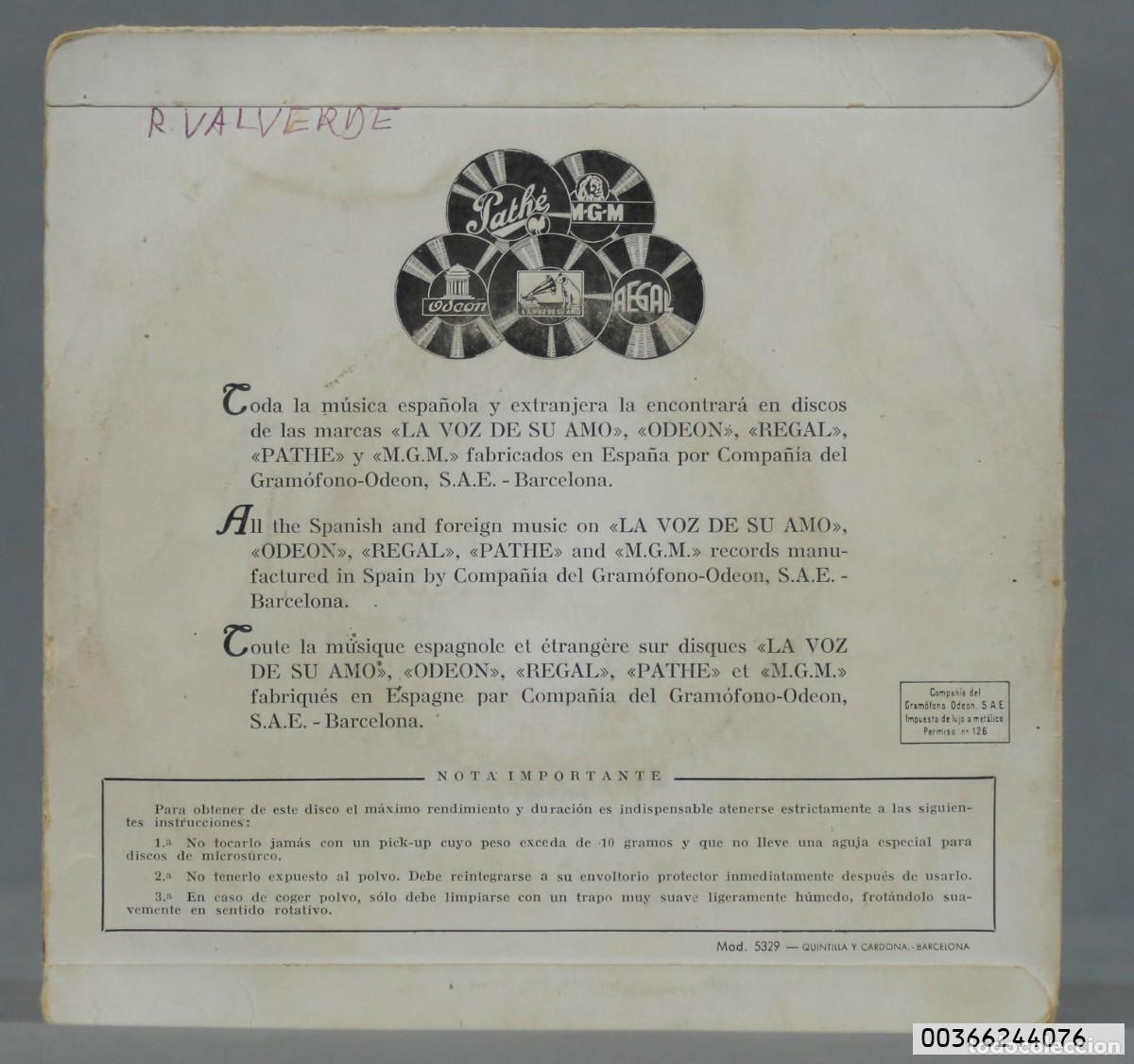 Discos de vinilo: EP. ALEXANDRE LAGOYA. BACH. ALBENIZ - Foto 2
