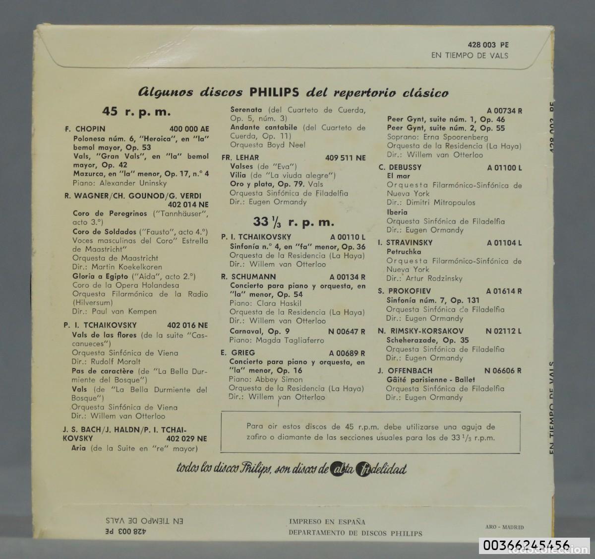 Discos de vinilo: EP. EL TIEMPO DE VALS - Foto 2