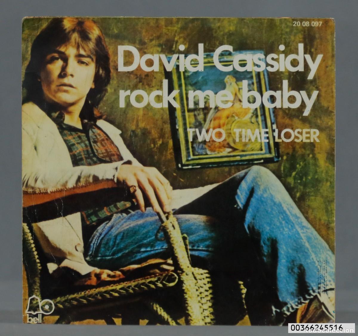 Discos de vinilo: SINGLE. David Cassidy &ndash; Rock Me Baby - Foto 2