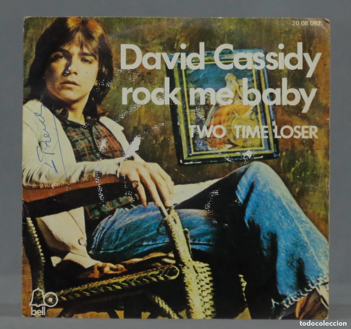 Discos de vinilo: SINGLE. David Cassidy &ndash; Rock Me Baby - Foto 1