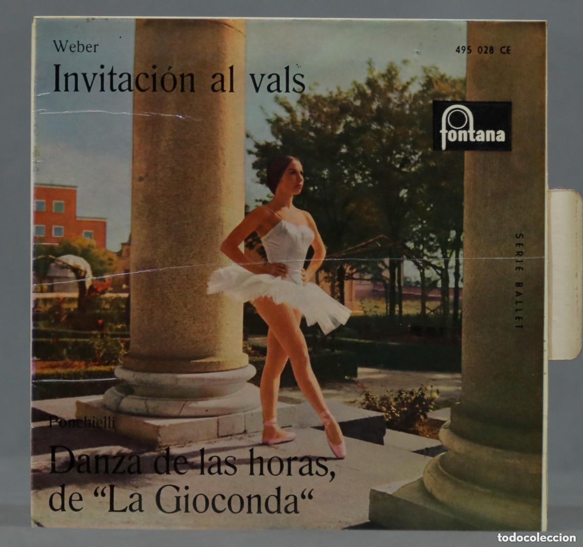 Discos de vinilo: SINGLE. INVITACION AL VALS. WEBER - Foto 1
