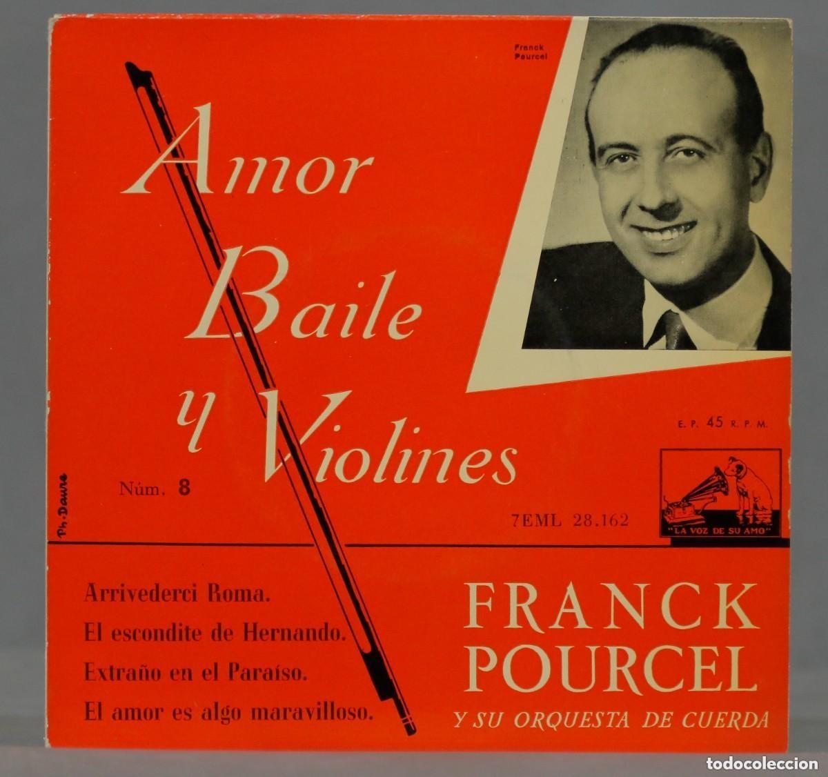 Discos de vinilo: EP. FRANCK POURCEL - AMOR, BAILE Y VIOLINES - Foto 1