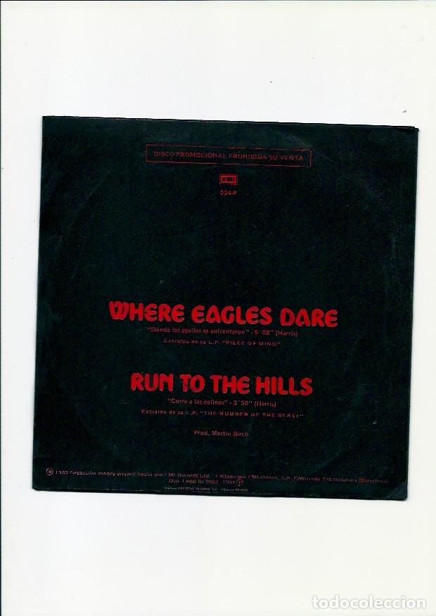 Discos de vinilo: IRON MAIDEN. Where eagles dare (vinilo single 1984) - Foto 2
