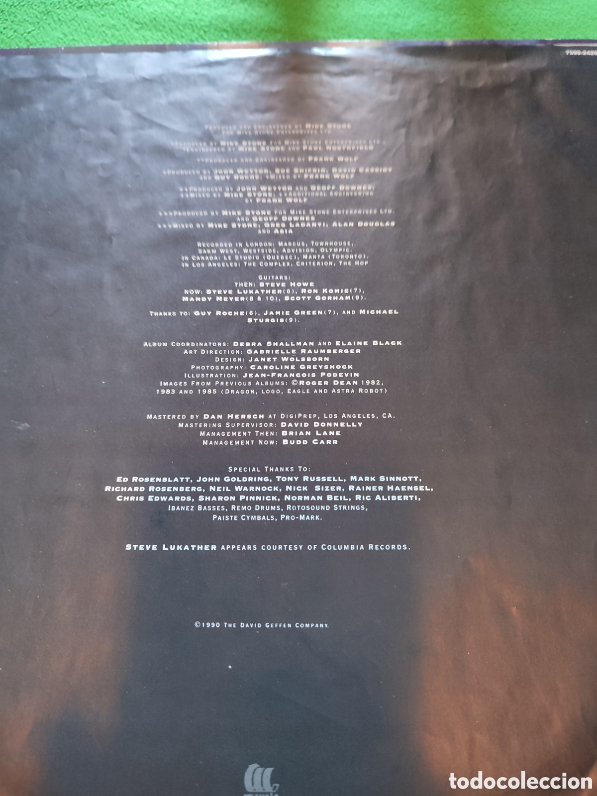 Discos de vinilo: Asia - Then & Now vinilo Lp 1990 - Foto 4