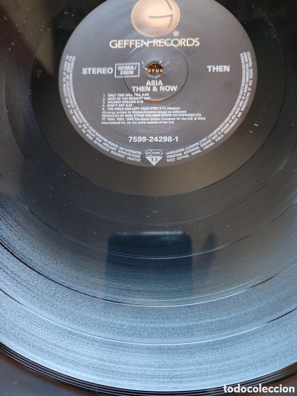 Discos de vinilo: Asia - Then & Now vinilo Lp 1990 - Foto 5