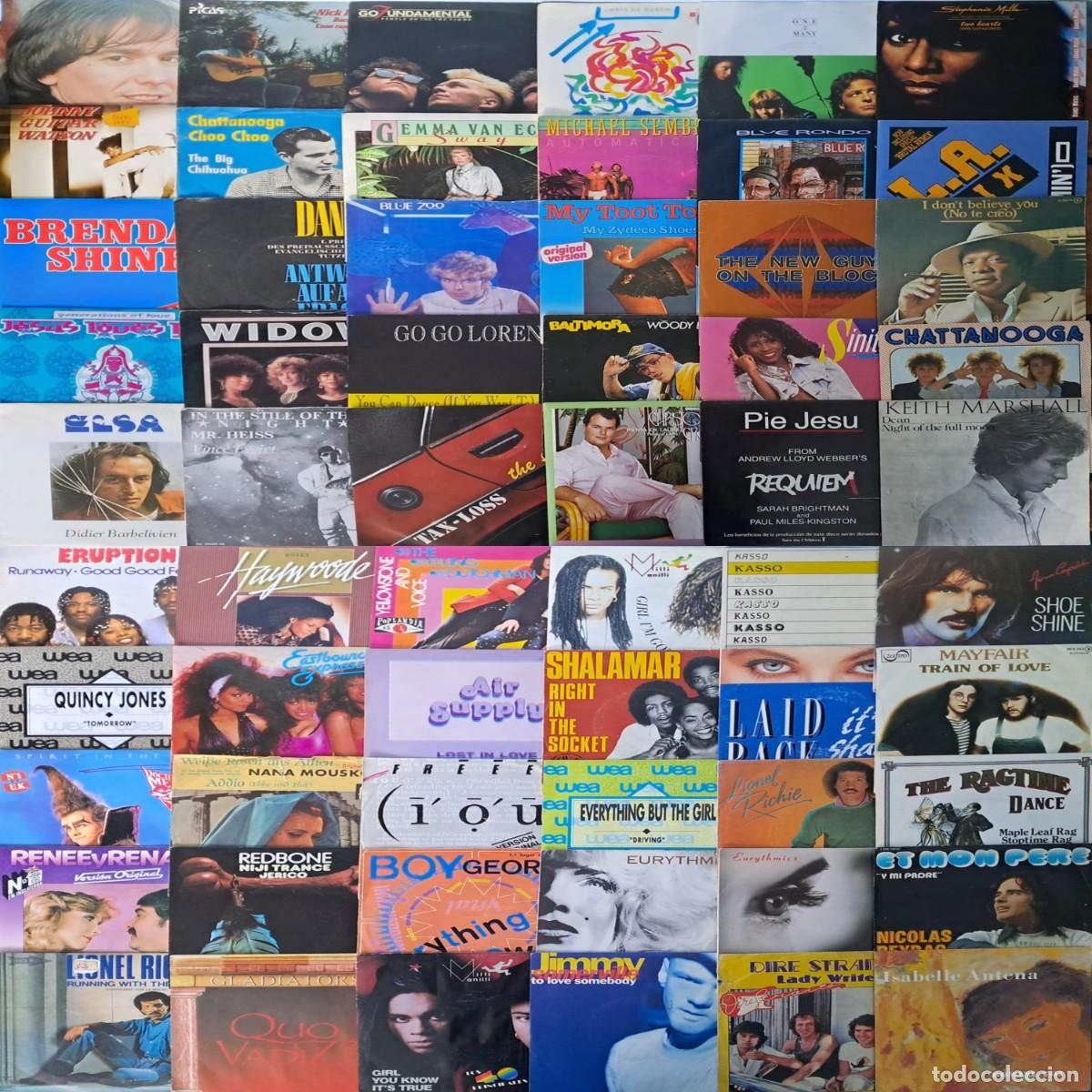Vinyl records: Lote N&ordm; 21 - 60 Discos Single De Vinilo 7&rdquo; - Artistas Extranjeros - Todos Revisados. Muy Buen Estado